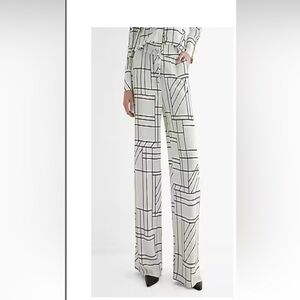 Express dress pants black and white size medium